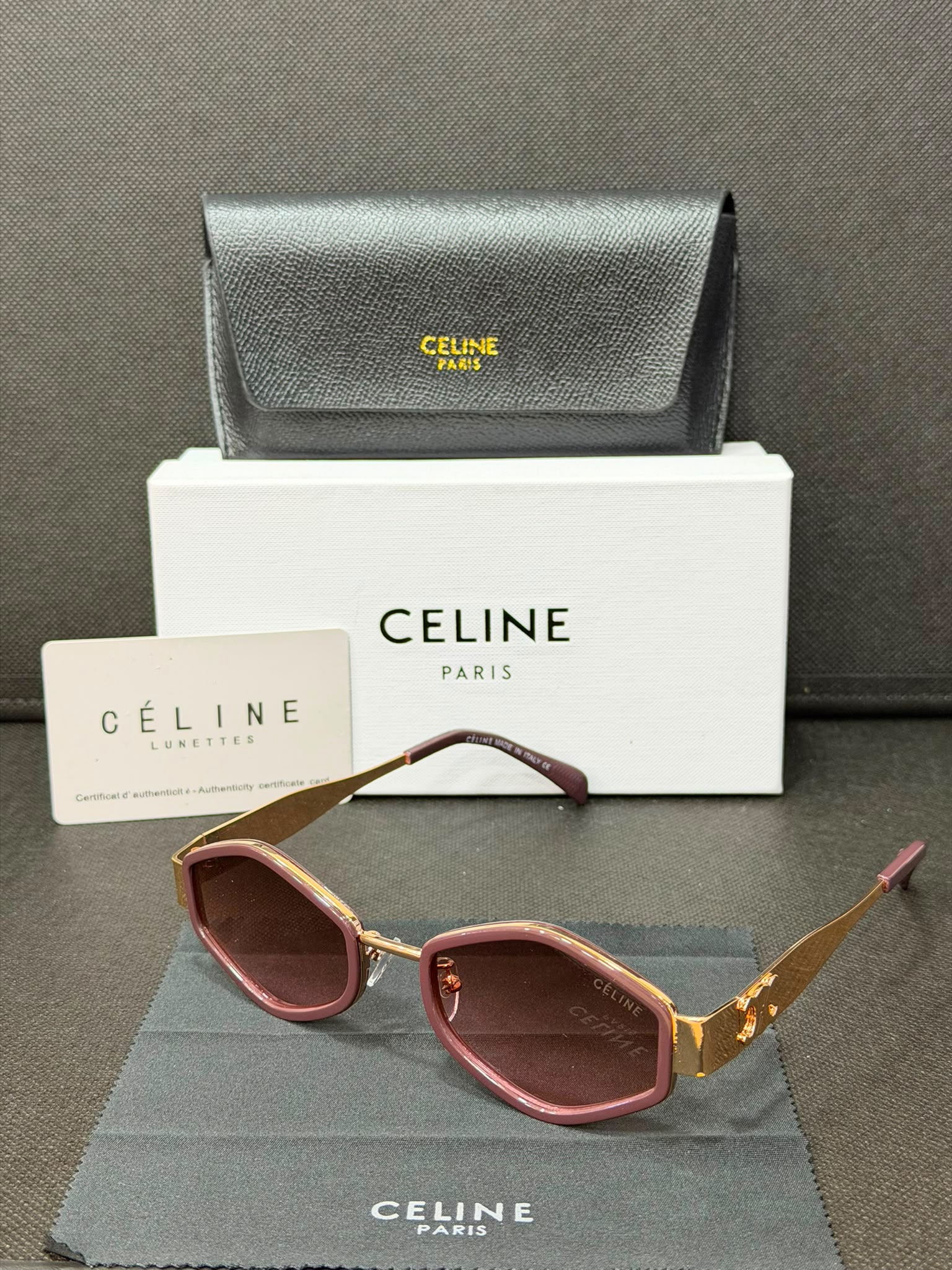  Celine Güneş Gözlüğü Lüks UV400 Korumalı Unisex Tasarım - Gezeronglobal